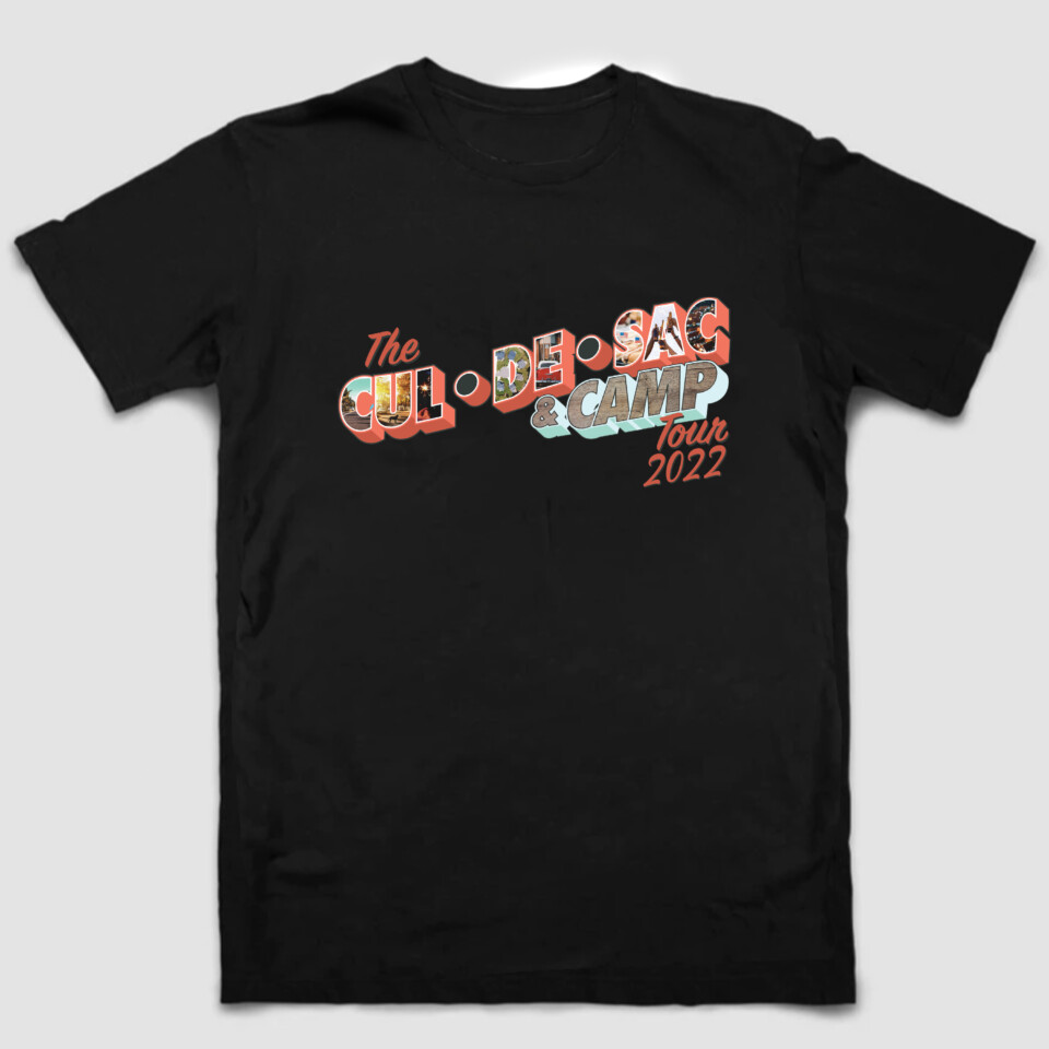 Culdesac and Camp Tour Tee Front